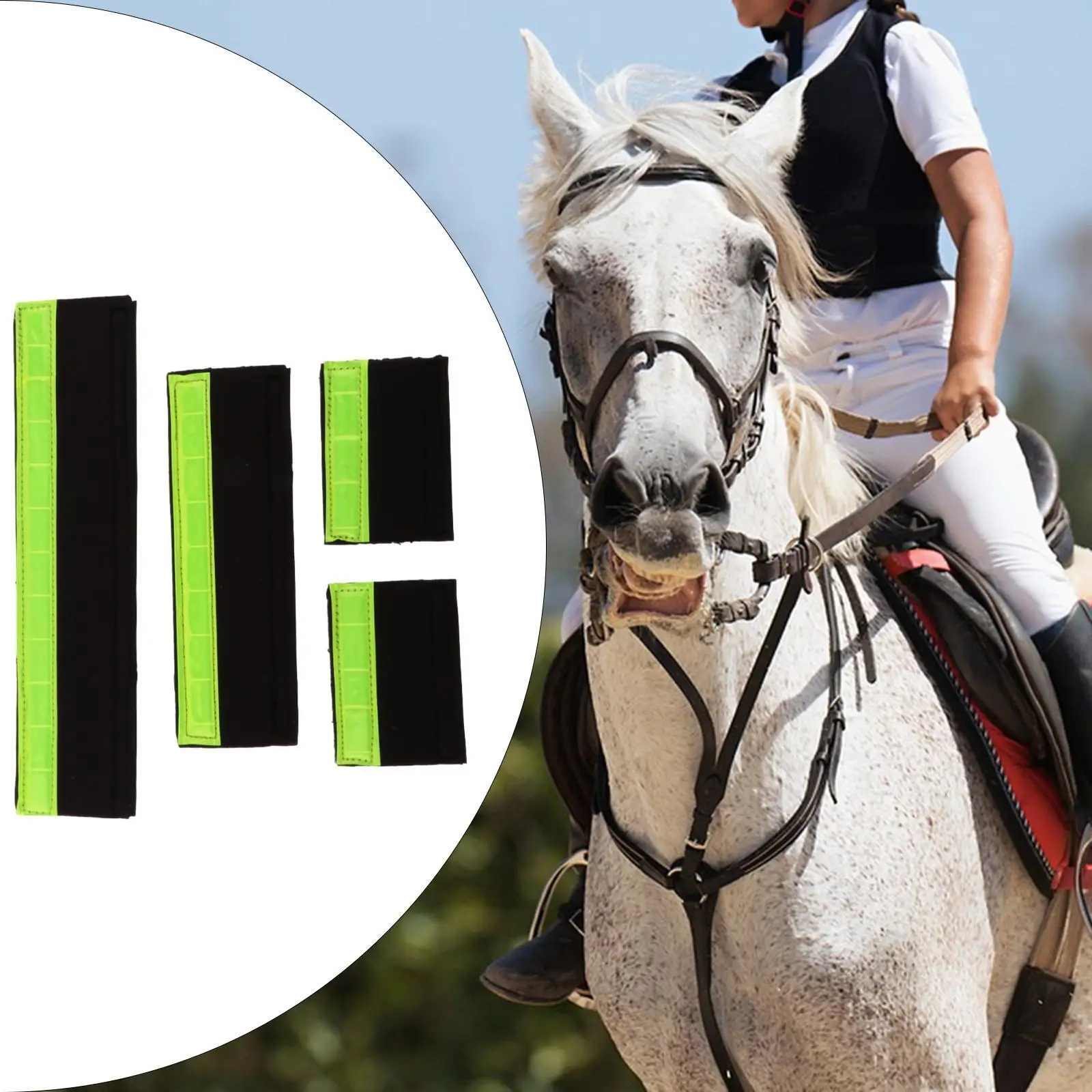 4x Horse Halter Noseband Cover, Horse Accessories Farming Cushion Comfortable Sticky Portable Padded Horses Bridle Nose Band
4x Horse Halter Noseband Cover, Horse Accessories Farming Cushion Comfortable Sticky Portable Padded Horses Bridle Nose Band