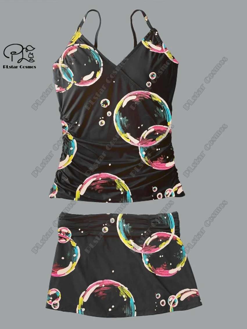 Women's V-neck summer small fresh floral print suspender skirt two-piece swimsuit suit holiday travel new swimsuit Q-5
Women's V-neck summer small fresh floral print suspender skirt two-piece swimsuit suit holiday travel new swimsuit Q-5