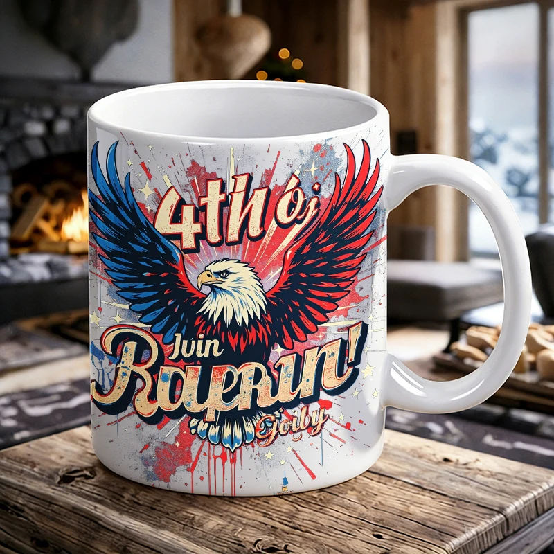 Independence Day Mug Coffee Cup Ceramic Cup Eagle's Soar A Patriotic Celebration
Independence Day Mug Coffee Cup Ceramic Cup Eagle's Soar A Patriotic Celebration