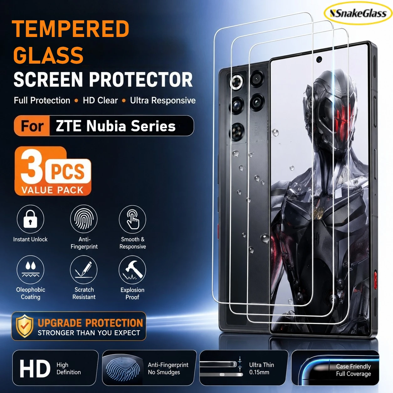 3Pcs HD Tempered Film for ZTE Nubia Z60 Z70 Ultra Screen Protector for ZTE Nubia RedMagic 10 Air 9S 10Pro+ 8S 7 Pro Anti-Scratch
3Pcs HD Tempered Film for ZTE Nubia Z60 Z70 Ultra Screen Protector for ZTE Nubia RedMagic 10 Air 9S 10Pro+ 8S 7 Pro Anti-Scratch