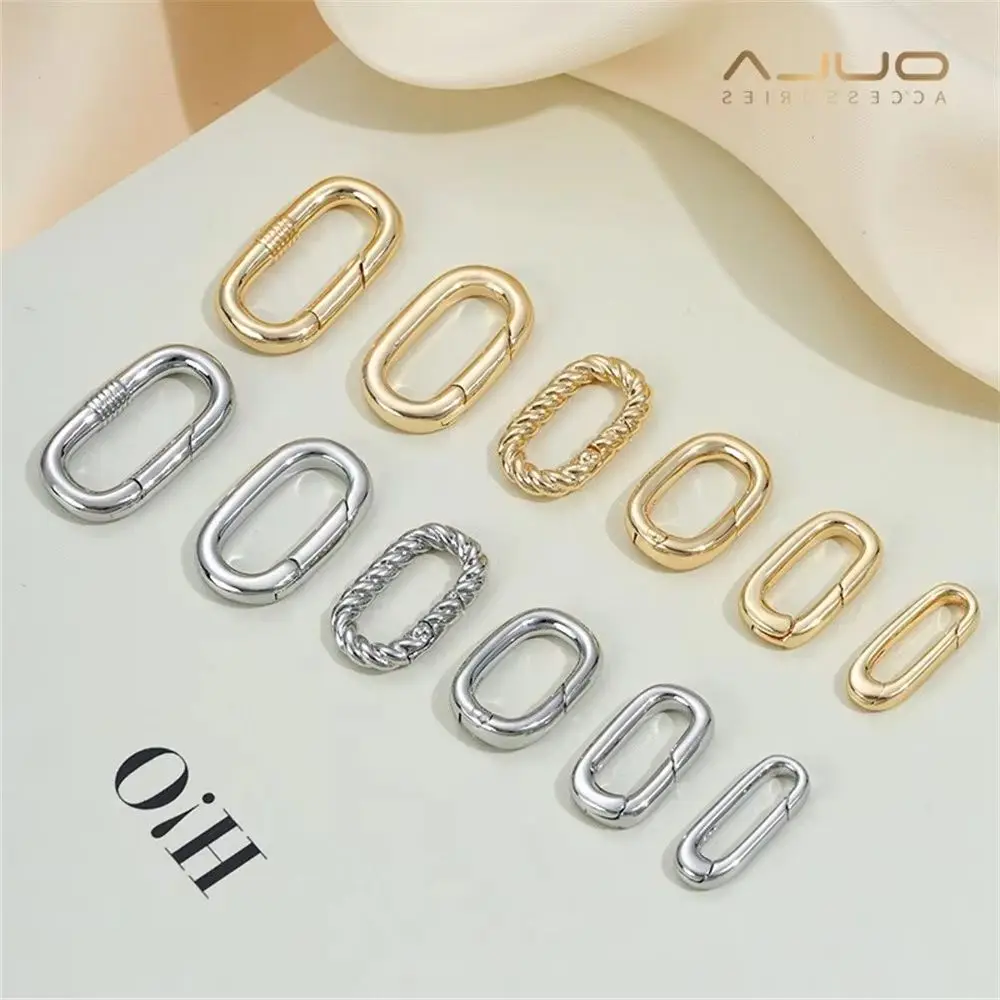 14K Gold-plated Oval Spring Buckle, Ring Buckle, Egg-shaped Diy Bracelet, Necklace, Bag, Chain, Accessory, Connecting Buckle
14K Gold-plated Oval Spring Buckle, Ring Buckle, Egg-shaped Diy Bracelet, Necklace, Bag, Chain, Accessory, Connecting Buckle