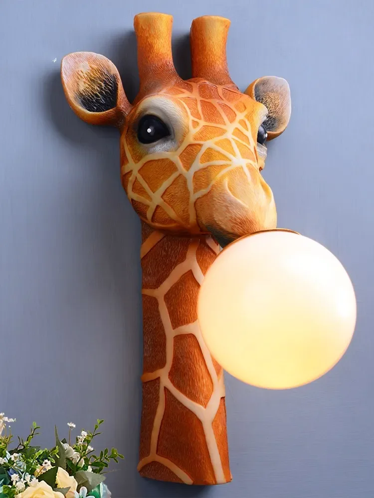 Cartoon giraffe wall lamp European style modern background wall creative decoration wall lamp home living room
Cartoon giraffe wall lamp European style modern background wall creative decoration wall lamp home living room