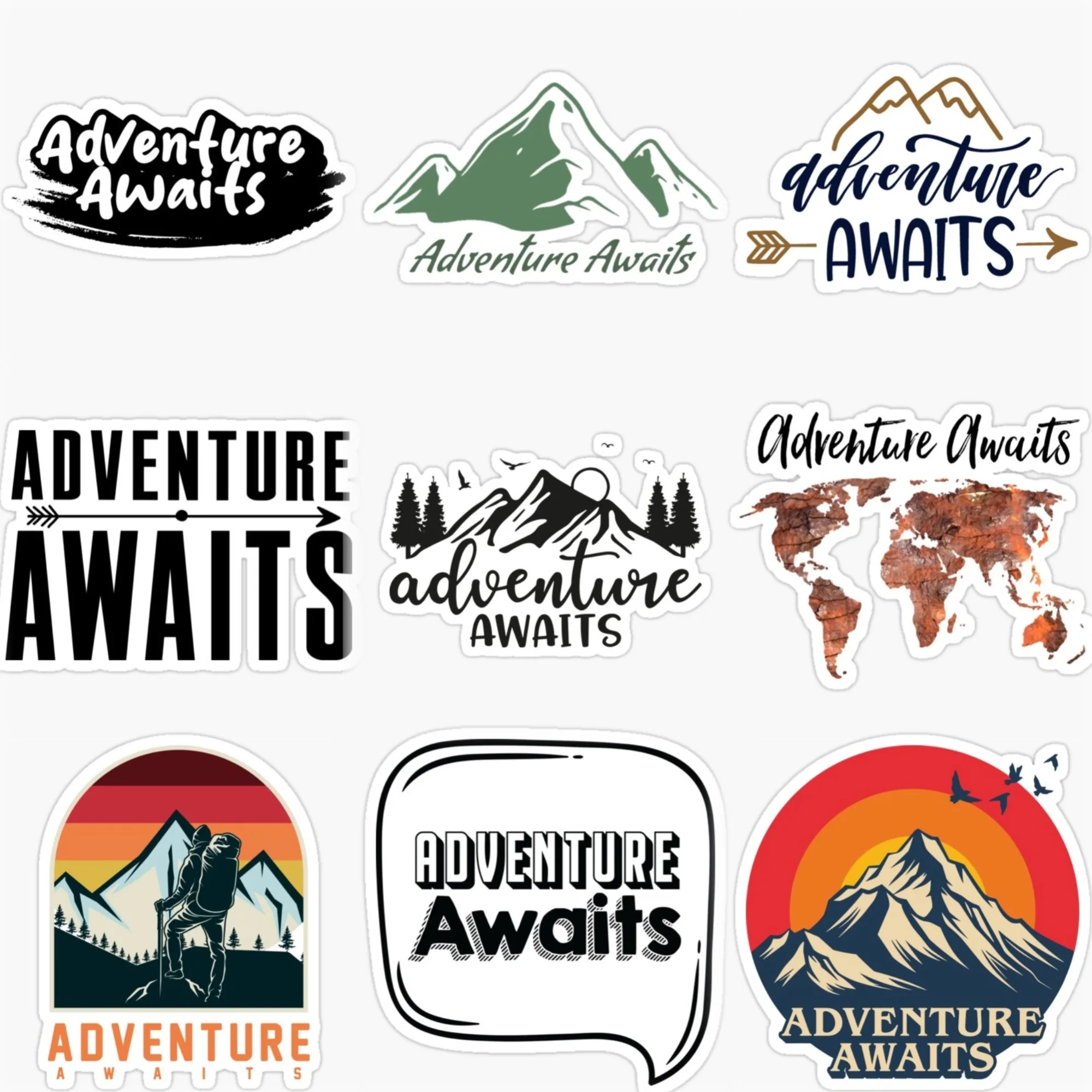 Adventure Awaits Travel Camping PVC Car Stickers for Van Bicycle Motorcycle Off-road Helmet Fridge Wall Decal Accessories
Adventure Awaits Travel Camping PVC Car Stickers for Van Bicycle Motorcycle Off-road Helmet Fridge Wall Decal Accessories