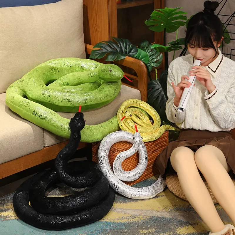 160/200CM Large Size Simulation Python Tricky Toys Plush Toy Stuffed Snake Plushie Pillow Birthday Gift Home Decor
160/200CM Large Size Simulation Python Tricky Toys Plush Toy Stuffed Snake Plushie Pillow Birthday Gift Home Decor
