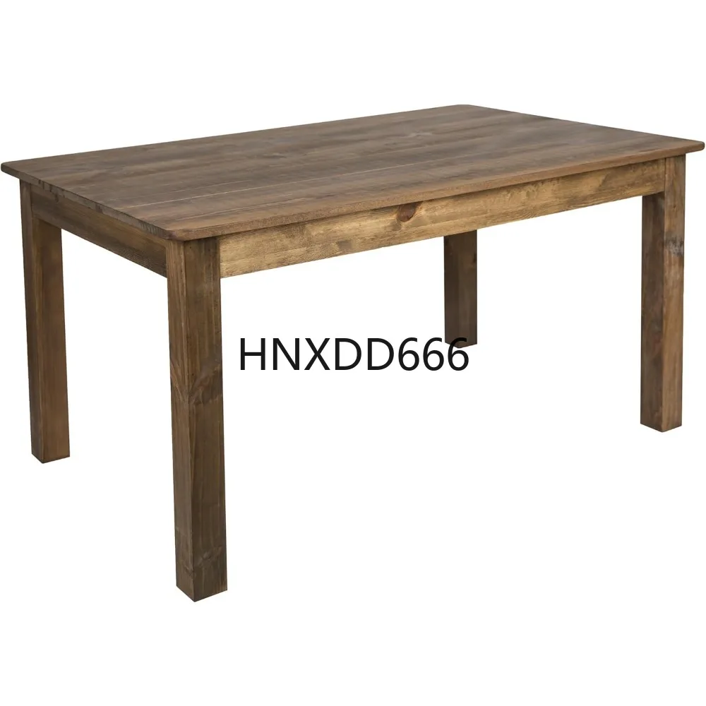 Hercules Series 60" x 38" Rectangular Rustic Solid Pine Restaurant Table, Antique Farmhouse Dining Table for Kitchens
Hercules Series 60" x 38" Rectangular Rustic Solid Pine Restaurant Table, Antique Farmhouse Dining Table for Kitchens