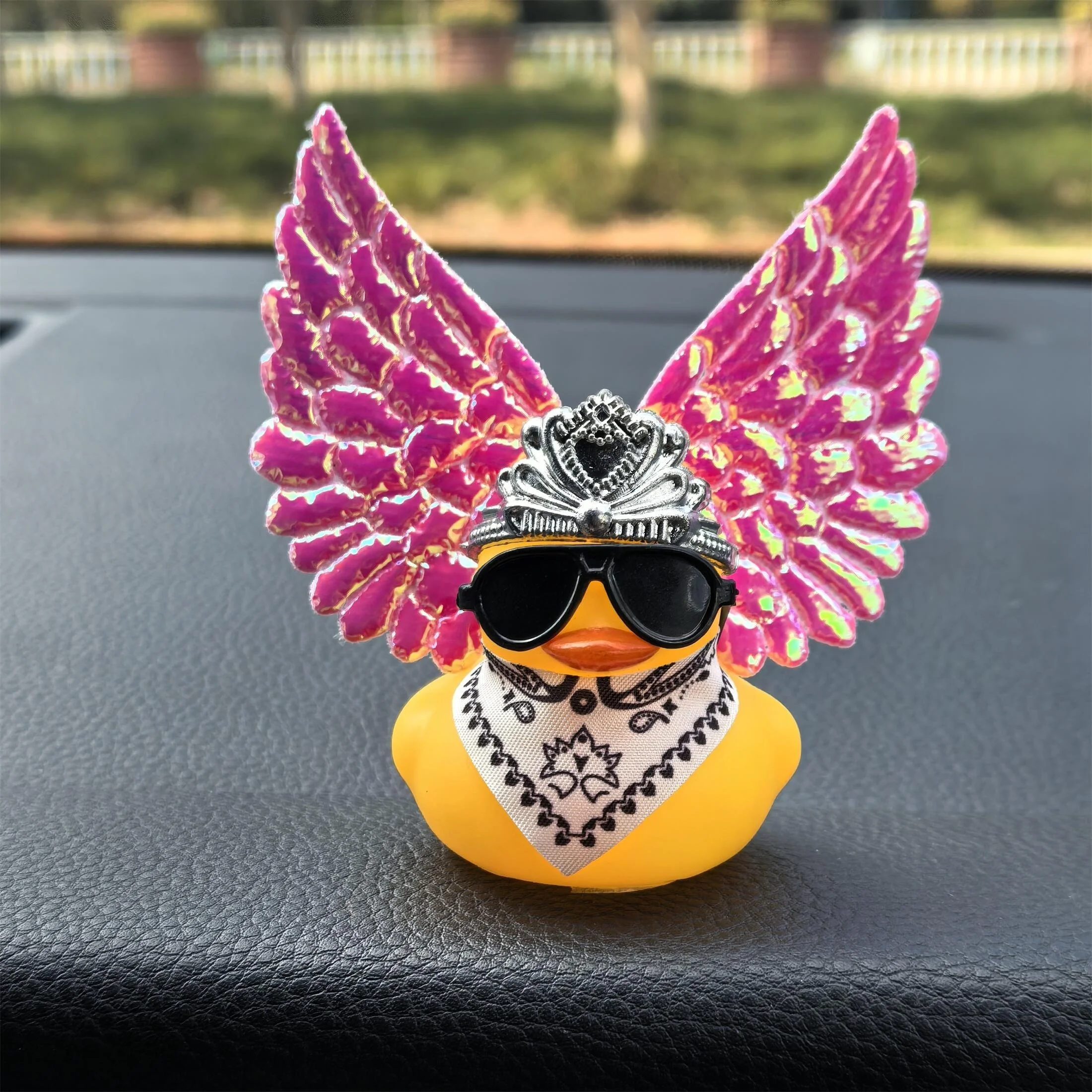 1set Rubbe Duck with wing Duck Car Decoration Rear View Mirror Decoration Car Duck
1set Rubbe Duck with wing Duck Car Decoration Rear View Mirror Decoration Car Duck