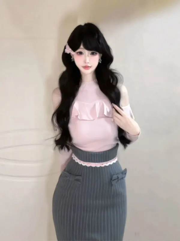 Elegant Sweet Soft Style Three-Piece Knitted Sweater Coat Skirt Set Comfortable Mid-Spring Fashion Women's Clothing
Elegant Sweet Soft Style Three-Piece Knitted Sweater Coat Skirt Set Comfortable Mid-Spring Fashion Women's Clothing