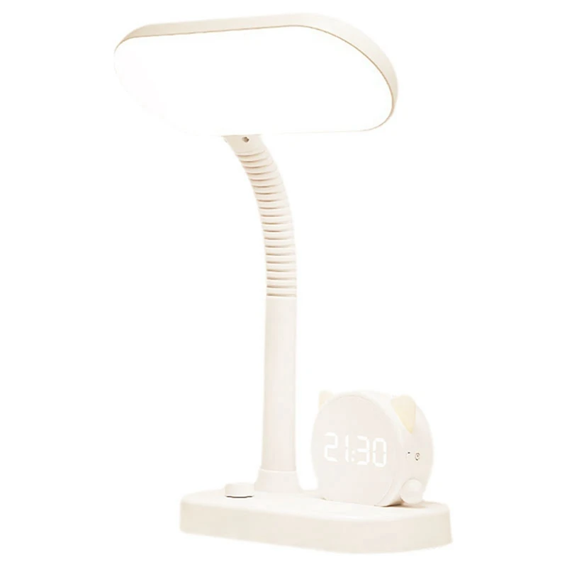 LED Reading Desk Lamp Stepless Dimming Desk Lamp Rechargeable Desk Lamp Tri-Color With Clock Pen Holder Night Lights
LED Reading Desk Lamp Stepless Dimming Desk Lamp Rechargeable Desk Lamp Tri-Color With Clock Pen Holder Night Lights