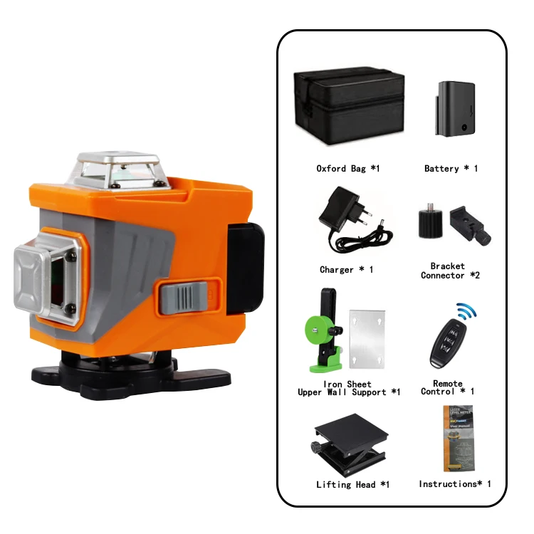 F FSPY -15 Professional Wholesale 16 Lines Laser Level With Li-ion Battery Laser Level Tool Set
F FSPY -15 Professional Wholesale 16 Lines Laser Level With Li-ion Battery Laser Level Tool Set