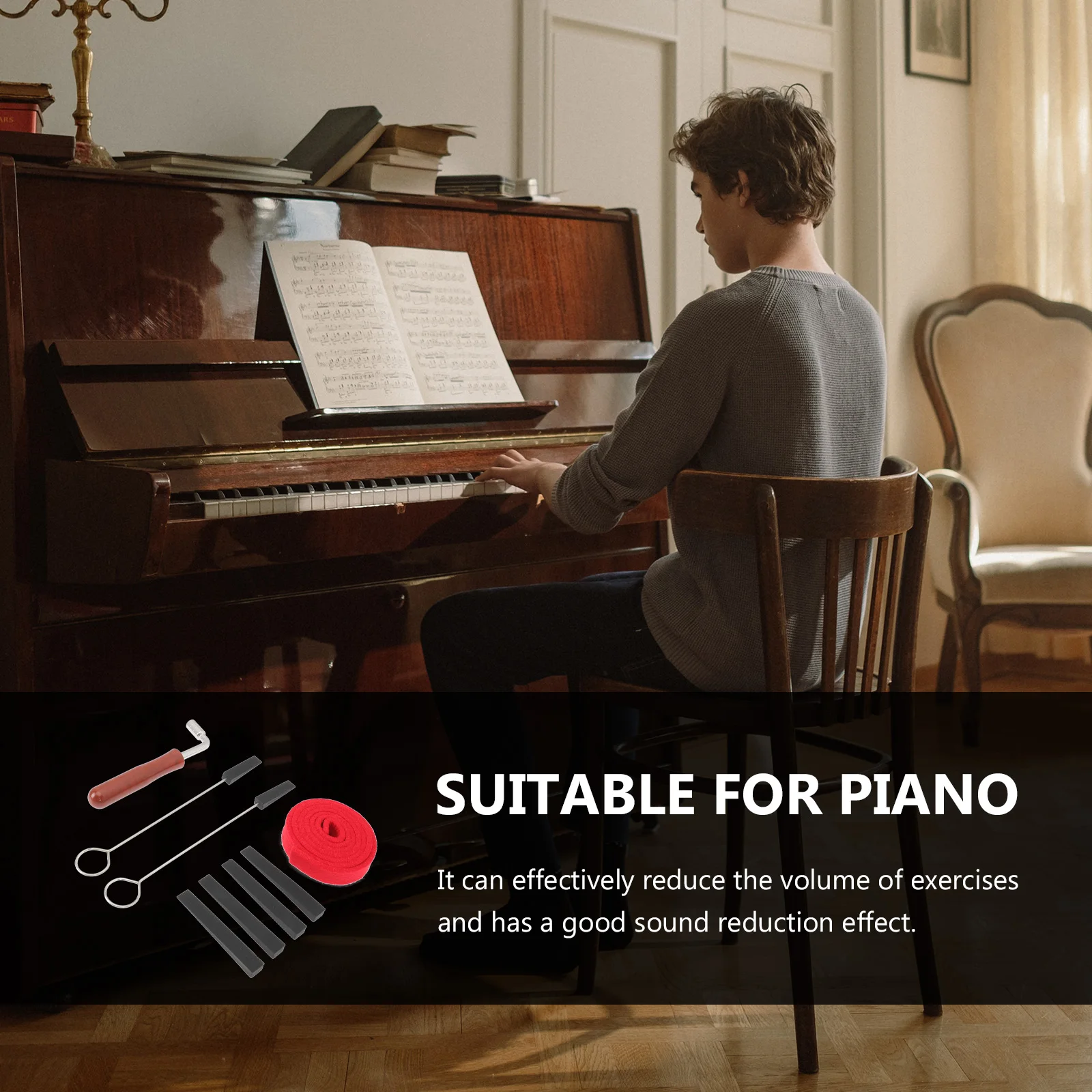 1 Set Tuning Mute Tool Durable Creative For Piano Practice Professional Piano Mute Accessories Repairing Tuner Kit For
1 Set Tuning Mute Tool Durable Creative For Piano Practice Professional Piano Mute Accessories Repairing Tuner Kit For