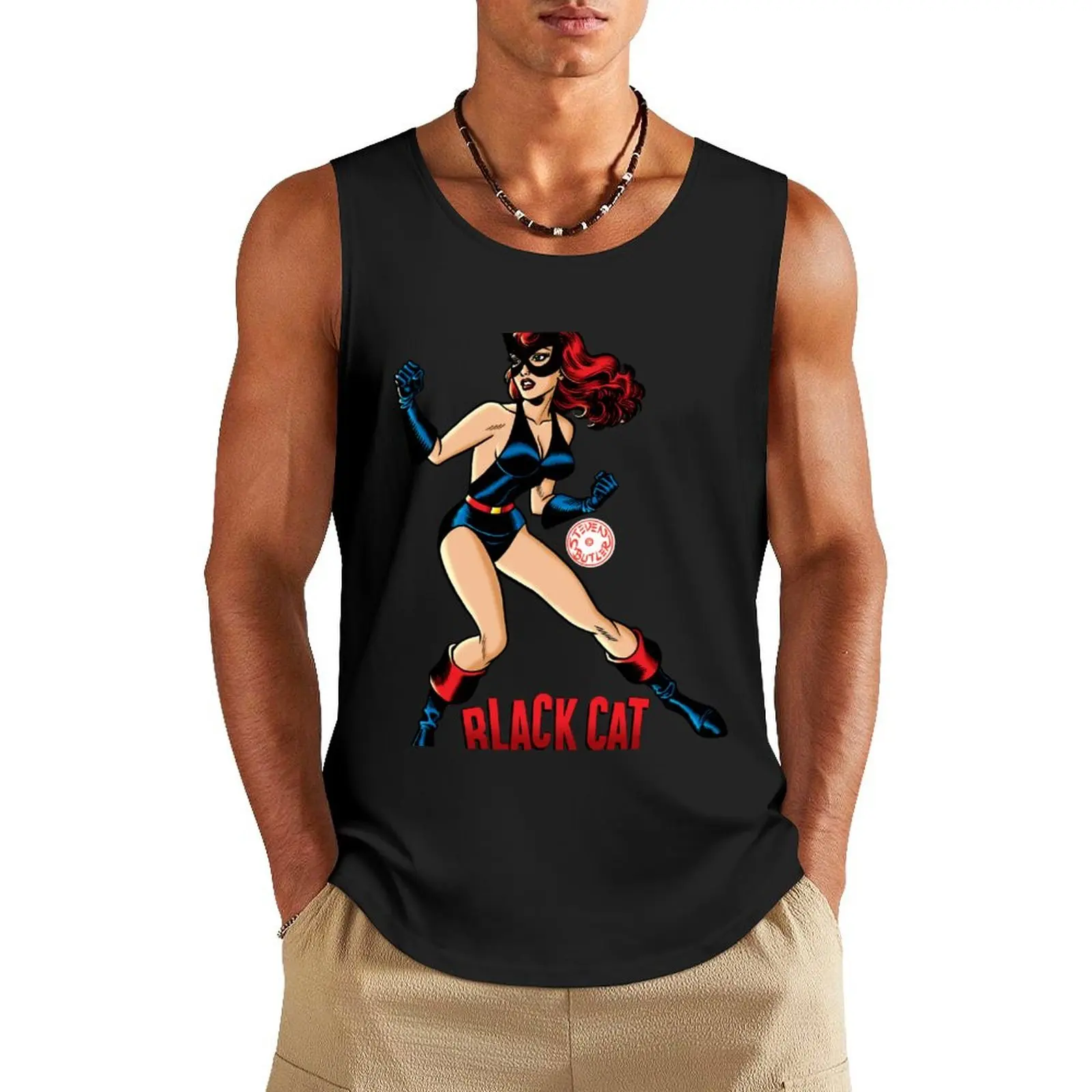 Black Cat Golden Age Superhero Tank Top sleeveless vest men cute tops Fitness men clothing t-shirt for man
Black Cat Golden Age Superhero Tank Top sleeveless vest men cute tops Fitness men clothing t-shirt for man