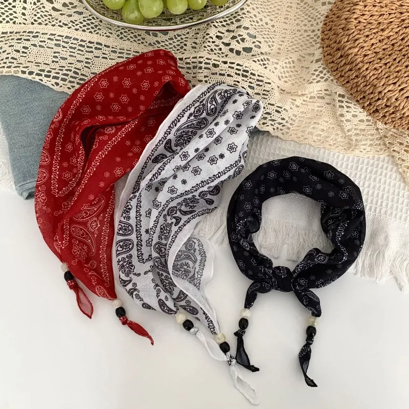 Vintage Floral Wood Bead Scarf Bohemian Style for Women Hair Tie Neck Bandana Belt Wrap Soft Chiffon Lightweight Premium Daily
Vintage Floral Wood Bead Scarf Bohemian Style for Women Hair Tie Neck Bandana Belt Wrap Soft Chiffon Lightweight Premium Daily