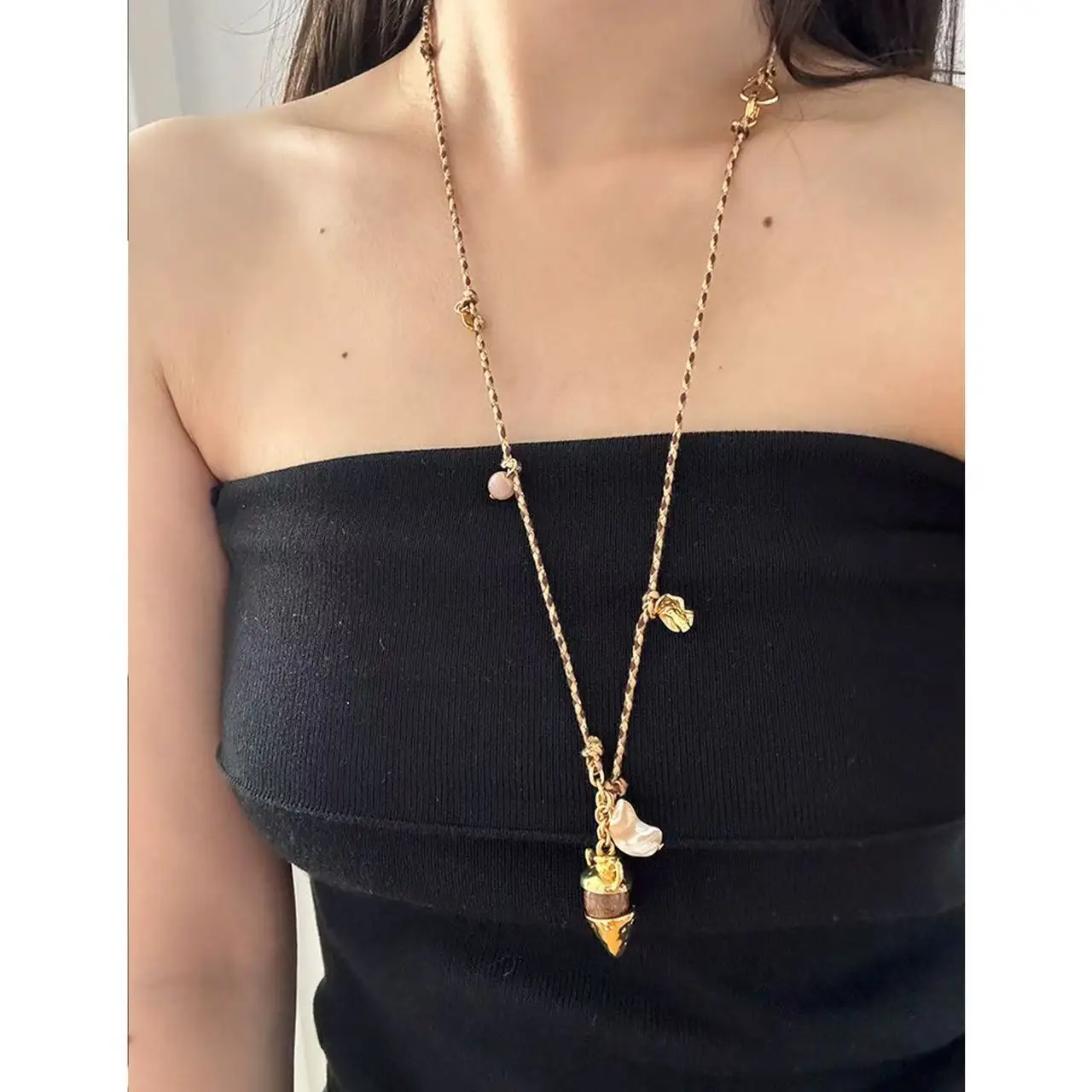 Jenny&dave Wooden Bead Pottery Jar Woven Rope Versatile Necklace For Women Jewelry Necklace Necklaces For Women
Jenny&dave Wooden Bead Pottery Jar Woven Rope Versatile Necklace For Women Jewelry Necklace Necklaces For Women