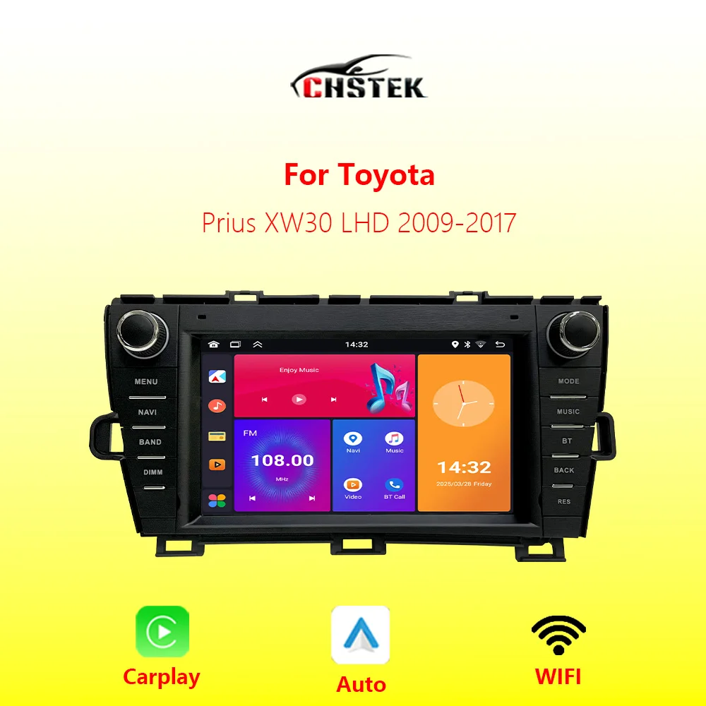 Car Radio Stereo Carplay GPS For Toyota XW30 Prius LHD 2009-2017 Multimedia Player Navigation Bluetooth WIFI Android Auto CHSTEK
Car Radio Stereo Carplay GPS For Toyota XW30 Prius LHD 2009-2017 Multimedia Player Navigation Bluetooth WIFI Android Auto CHSTEK