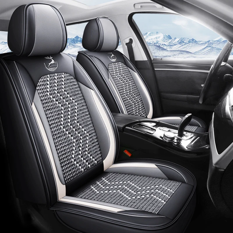 2Pcs Premium Ice Silk Front Seat Covers All-Season Breathable Comfort Full Wrap Easy-Care Universal Fit for Driver And Passenger
2Pcs Premium Ice Silk Front Seat Covers All-Season Breathable Comfort Full Wrap Easy-Care Universal Fit for Driver And Passenger