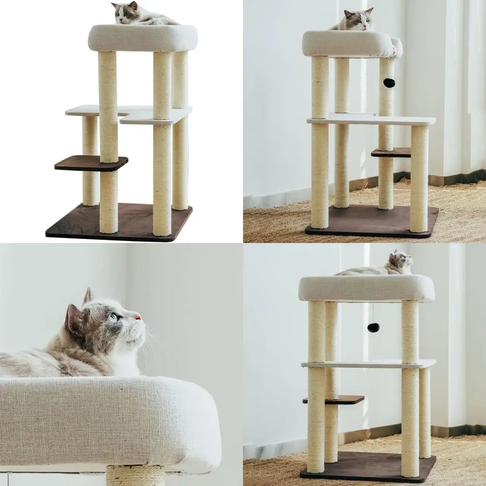 Heavy-Duty Large Cat Tree Climbing Frame with Litter for Cats Up to 20 Lbs
Heavy-Duty Large Cat Tree Climbing Frame with Litter for Cats Up to 20 Lbs