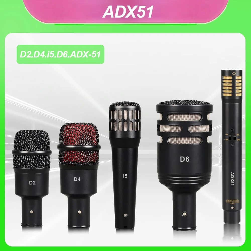 Металлический высококачественный D6 D4 D2 i5/Tom малый барабанный микрофон кардиоидный микрофон для барабанных инструментов музыкальный пикап, конденсаторный микрофон ADX-51
Металлический высококачественный D6 D4 D2 i5/Tom малый барабанный микрофон кардиоидный микрофон для барабанных инструментов музыкальный пикап, конденсаторный микрофон ADX-51