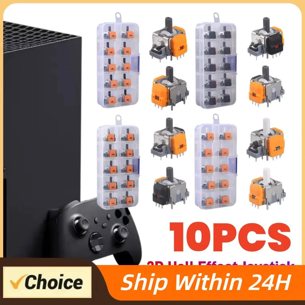 10 шт. сменных джойстиков с датчиком Холла, 3D аналоговые стики для ремонта контроллеров PS5/PS4/Xbox/Switch, запчасти и аксессуары
10 шт. сменных джойстиков с датчиком Холла, 3D аналоговые стики для ремонта контроллеров PS5/PS4/Xbox/Switch, запчасти и аксессуары