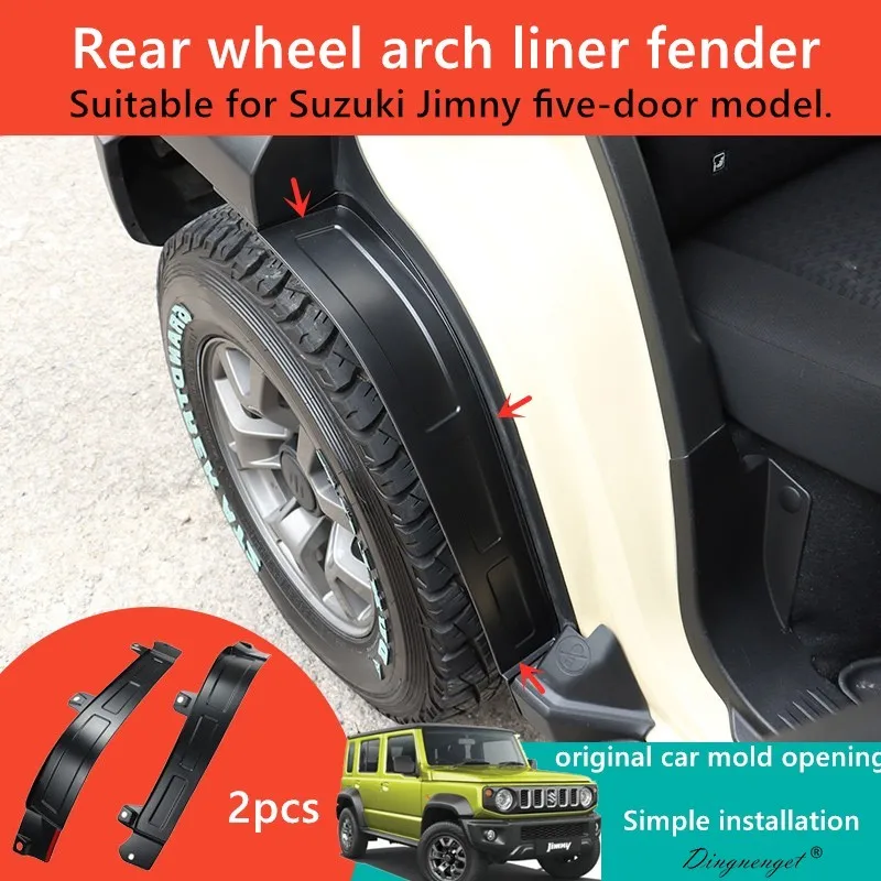 2pcs car rear fender lining fender paint protection fender suitable for Suzuki Jimny 2023+ five-door model
2pcs car rear fender lining fender paint protection fender suitable for Suzuki Jimny 2023+ five-door model