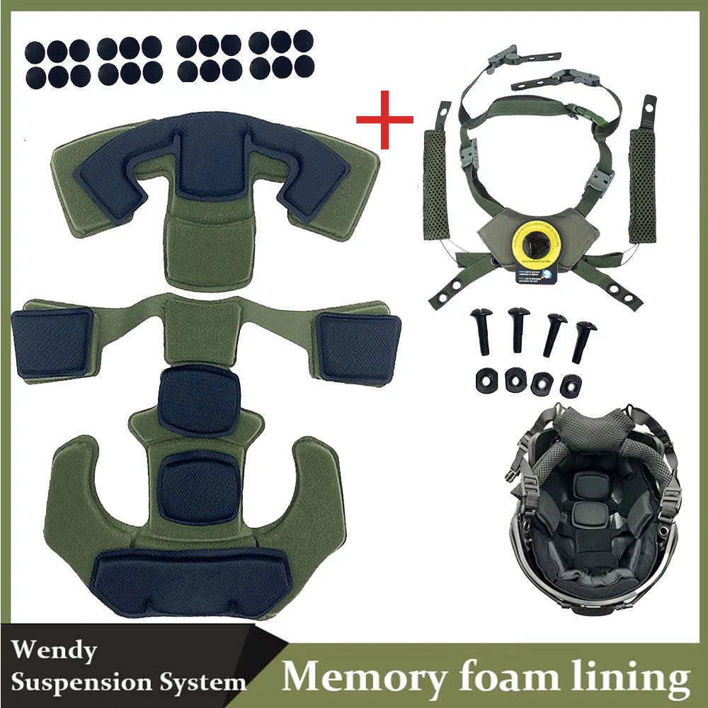 НОВАЯ тактическая регулируемая система подвески, ремешок на подбородке, аксессуары для шлема для быстрых шлемов MICH для Wendy, аксессуар для шлема, губчатая накладка
НОВАЯ тактическая регулируемая система подвески, ремешок на подбородке, аксессуары для шлема для быстрых шлемов MICH для Wendy, аксессуар для шлема, губчатая накладка