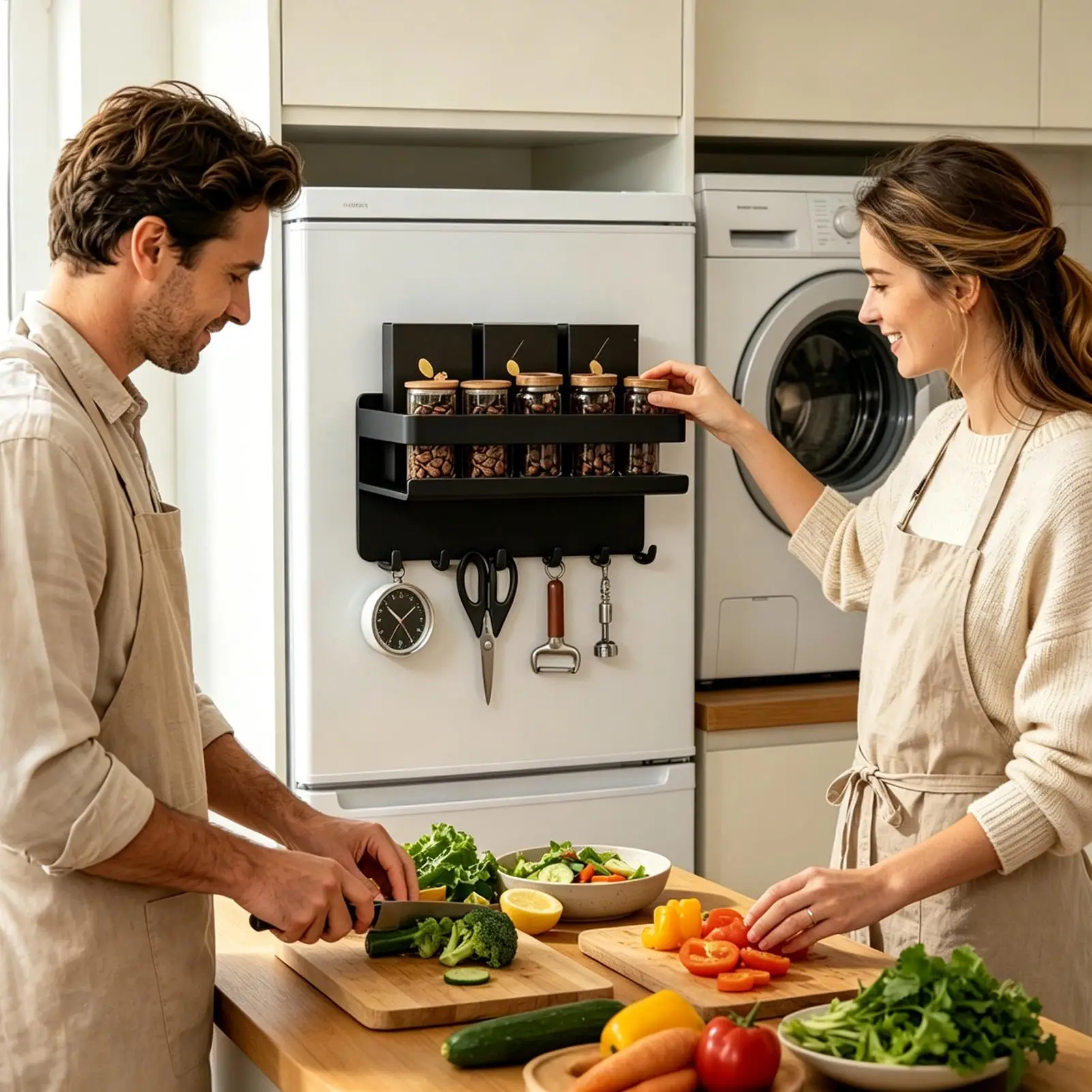 Magnetic Shelf Wall Mount Magnetic No Drill Shelf With 6 Hooks Kitchen Counter Organizer For Seasoning Condiment Pantry Garage
Magnetic Shelf Wall Mount Magnetic No Drill Shelf With 6 Hooks Kitchen Counter Organizer For Seasoning Condiment Pantry Garage