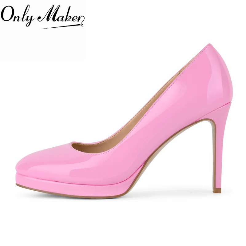 Onlymaker Women Round Toe Patent Leather Pumps High Heeled Big Size Stiletto Classic Stiletto Pumps Heels
Onlymaker Women Round Toe Patent Leather Pumps High Heeled Big Size Stiletto Classic Stiletto Pumps Heels