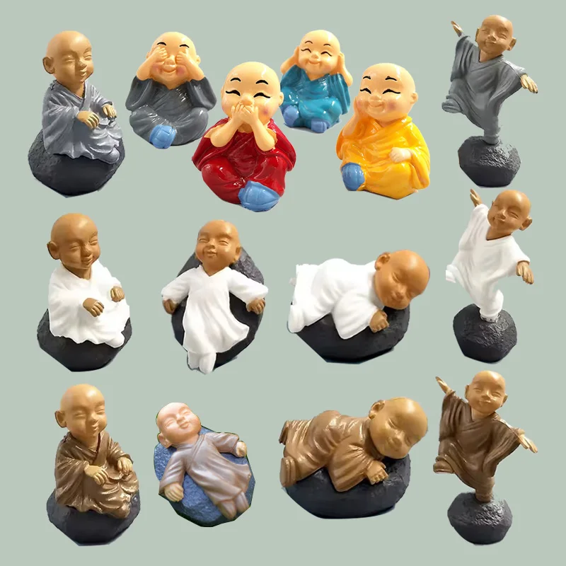 4pcs Chinese Kongfu Monks Miniature Figurines Statue Bonsai Cartoon Garden Home Cake Car Decoration Accessories Creative Gift 
4pcs Chinese Kongfu Monks Miniature Figurines Statue Bonsai Cartoon Garden Home Cake Car Decoration Accessories Creative Gift
