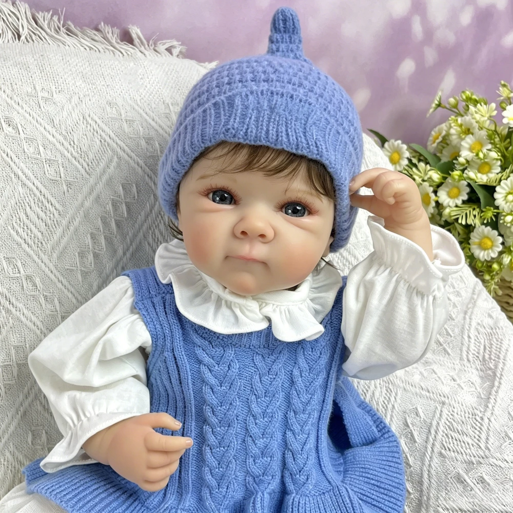 AONPENG 18Inch 45CM Full Vinyl Reborn Baby Girl Doll Rooted Hair Handmade Fashion Birthday Bathe Play House Toy
AONPENG 18Inch 45CM Full Vinyl Reborn Baby Girl Doll Rooted Hair Handmade Fashion Birthday Bathe Play House Toy