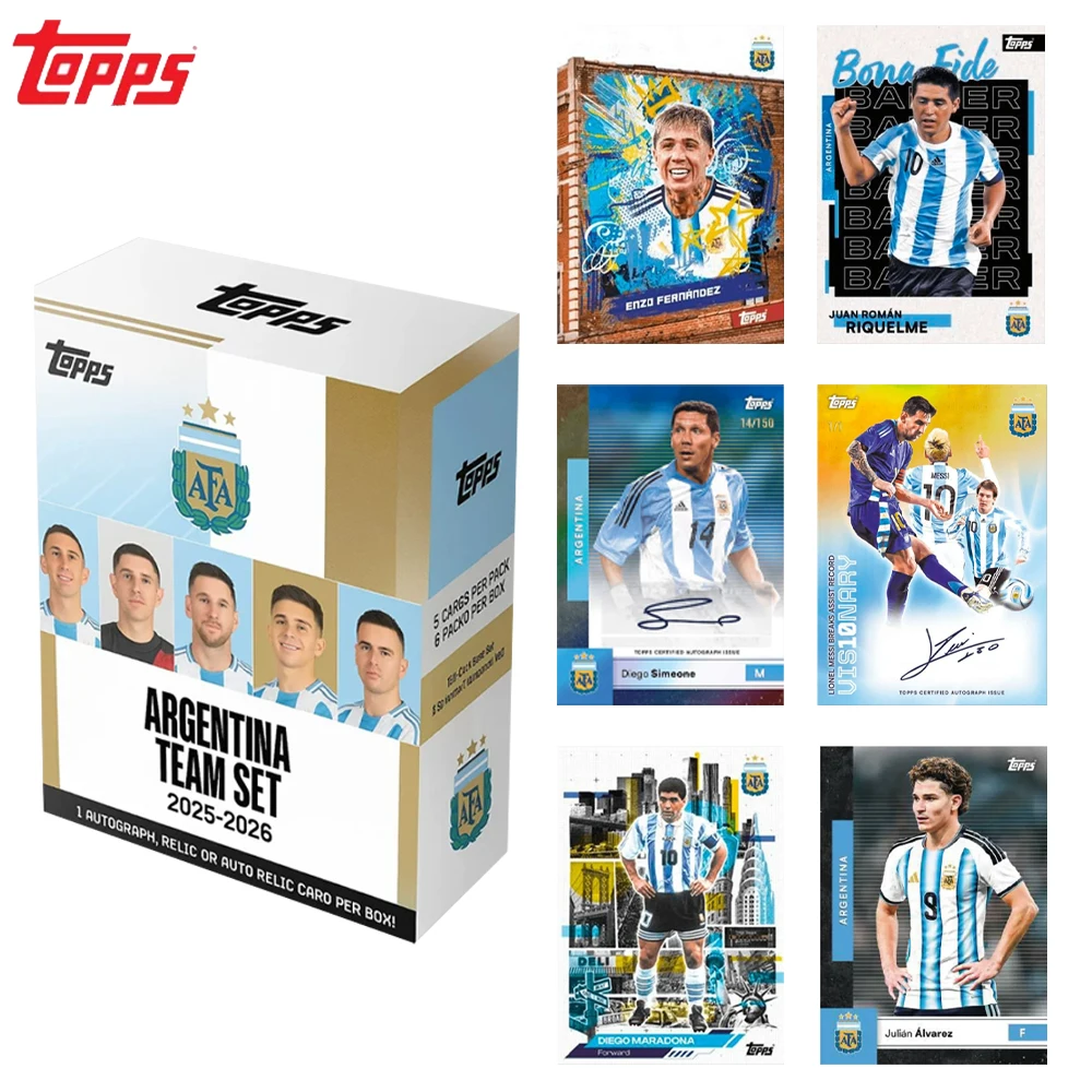 Topps 2025-26 Argentina Team Set Official Licensed Soccer Trading Cards Messi World Champion Collectible Cards
Topps 2025-26 Argentina Team Set Official Licensed Soccer Trading Cards Messi World Champion Collectible Cards