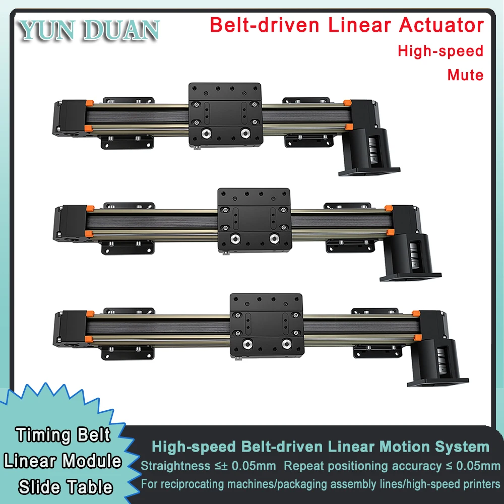 Timing Belt Linear Actuator High-speed Silent Belt-driven Linear Module Long-stroke Enclosed Slide Table XYZ For CNC 3D Printer
Timing Belt Linear Actuator High-speed Silent Belt-driven Linear Module Long-stroke Enclosed Slide Table XYZ For CNC 3D Printer