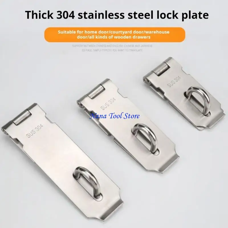 31GJ Stainless Steel Door Lock Anti Theft Hasp Staple Shed Latches Metal Latches Lock Closures For Indoor And Outdoor Use
31GJ Stainless Steel Door Lock Anti Theft Hasp Staple Shed Latches Metal Latches Lock Closures For Indoor And Outdoor Use