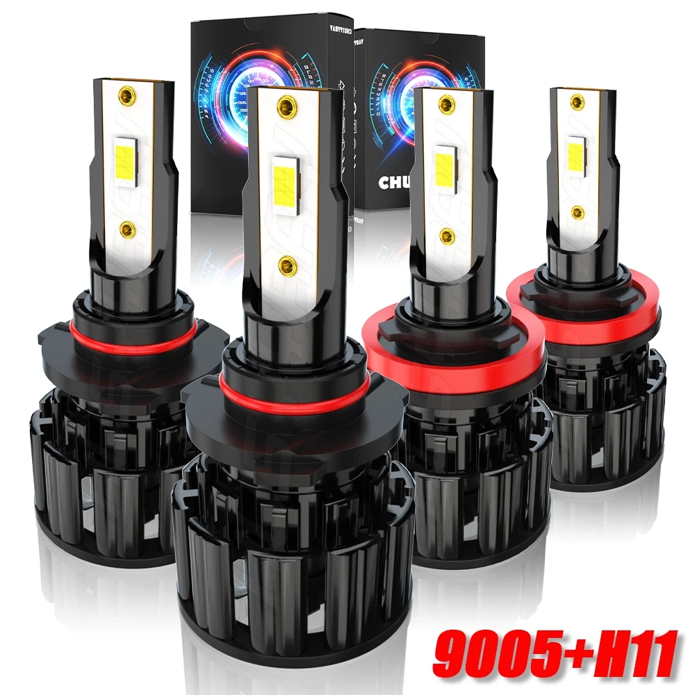 4x Canbus 9005 H11 LED Headlight High Low Beam Bulb Kit 9-32V 6000K 100000LM 800% Super Bright White 1:1 Same Size Plug and play
4x Canbus 9005 H11 LED Headlight High Low Beam Bulb Kit 9-32V 6000K 100000LM 800% Super Bright White 1:1 Same Size Plug and play