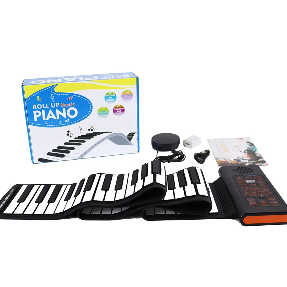 Hooqu Multi Functional Beginner Portable Folding Piano 88 Soft Silicone Keys Roll Up Piano Electronic Hand Roll Piano
Hooqu Multi Functional Beginner Portable Folding Piano 88 Soft Silicone Keys Roll Up Piano Electronic Hand Roll Piano
