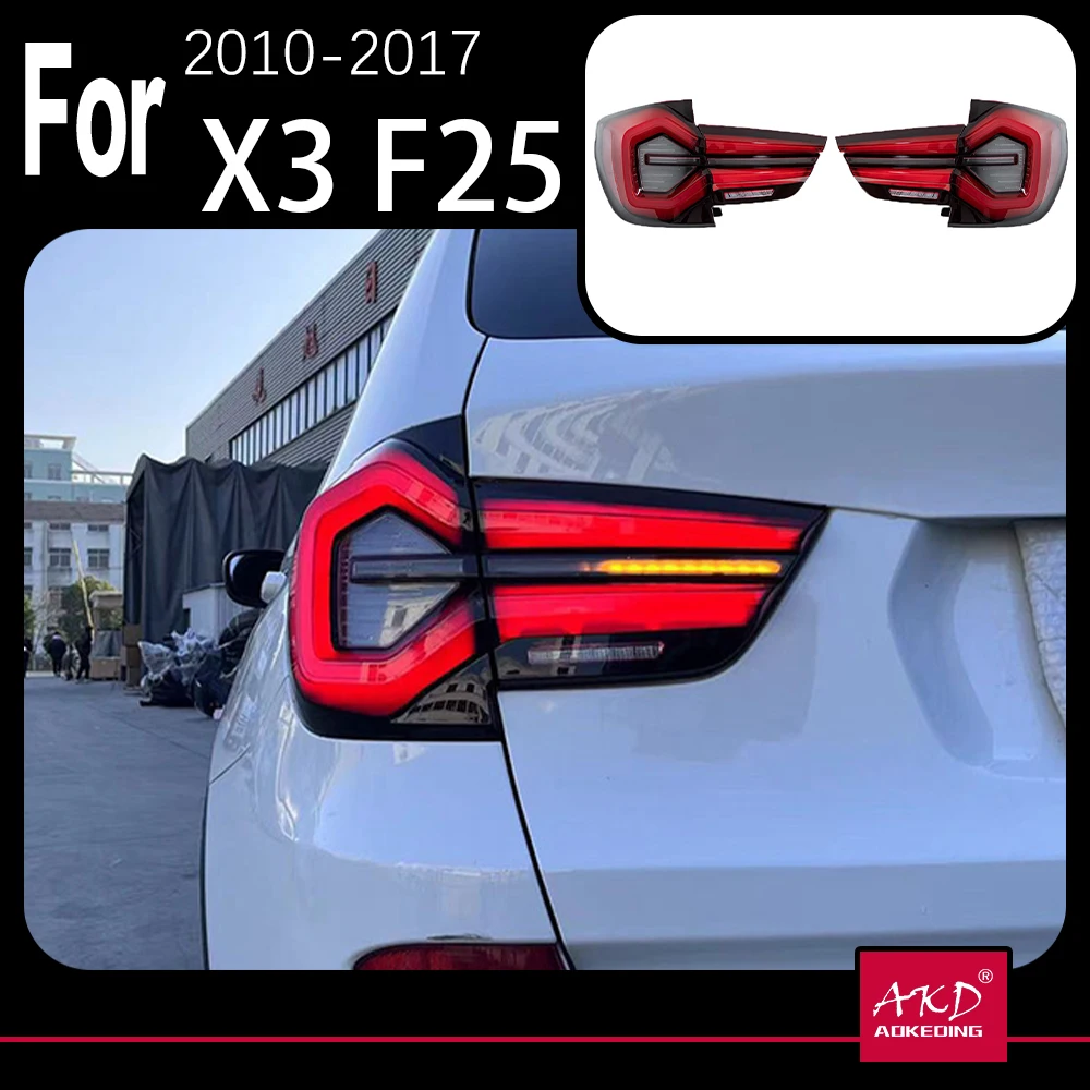 AKD Car Model Tail Lamp for BMW X3 Tail Lights 2010-2017 F25 LED Tail Light Rear Lamp Signal Reverse Automotive Accessories
AKD Car Model Tail Lamp for BMW X3 Tail Lights 2010-2017 F25 LED Tail Light Rear Lamp Signal Reverse Automotive Accessories