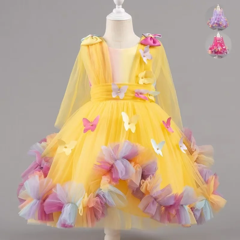Girl's Dress Children's One Year old Dress Baby Girl's New Rainbow Fluffy Silk Princess Dress Birthday Performance Dress Dress
Girl's Dress Children's One Year old Dress Baby Girl's New Rainbow Fluffy Silk Princess Dress Birthday Performance Dress Dress
