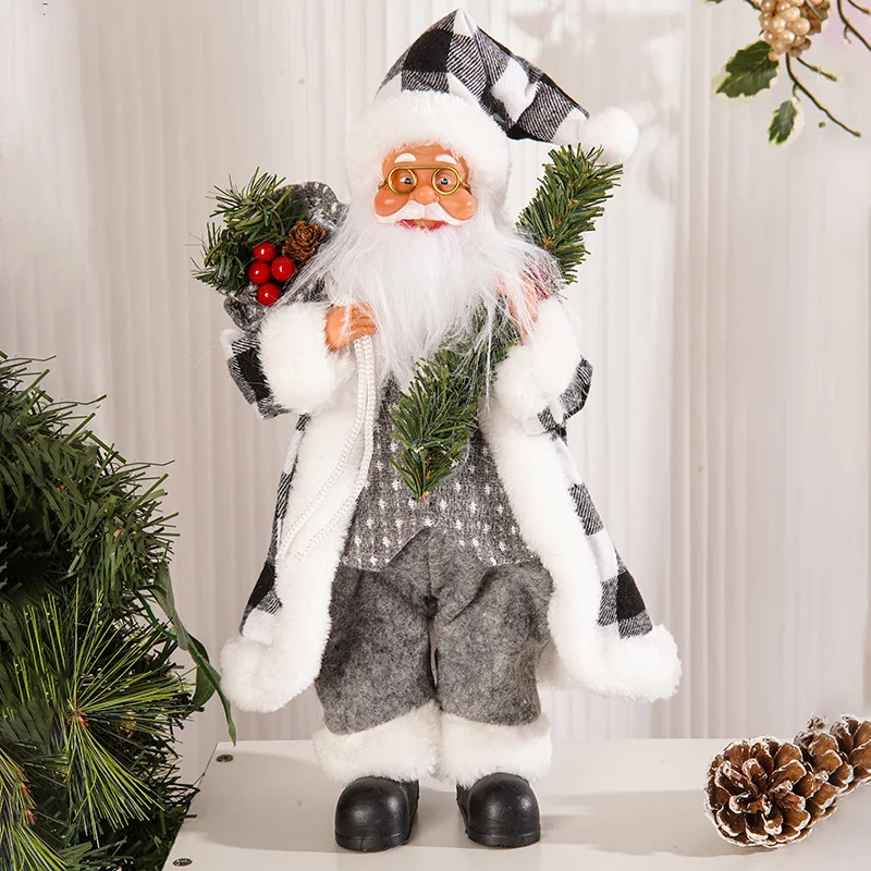 New Christmas Decoration 30cm Standing Santa Claus Doll Creative Christmas Backpack Santa Claus Doll Ornament
New Christmas Decoration 30cm Standing Santa Claus Doll Creative Christmas Backpack Santa Claus Doll Ornament