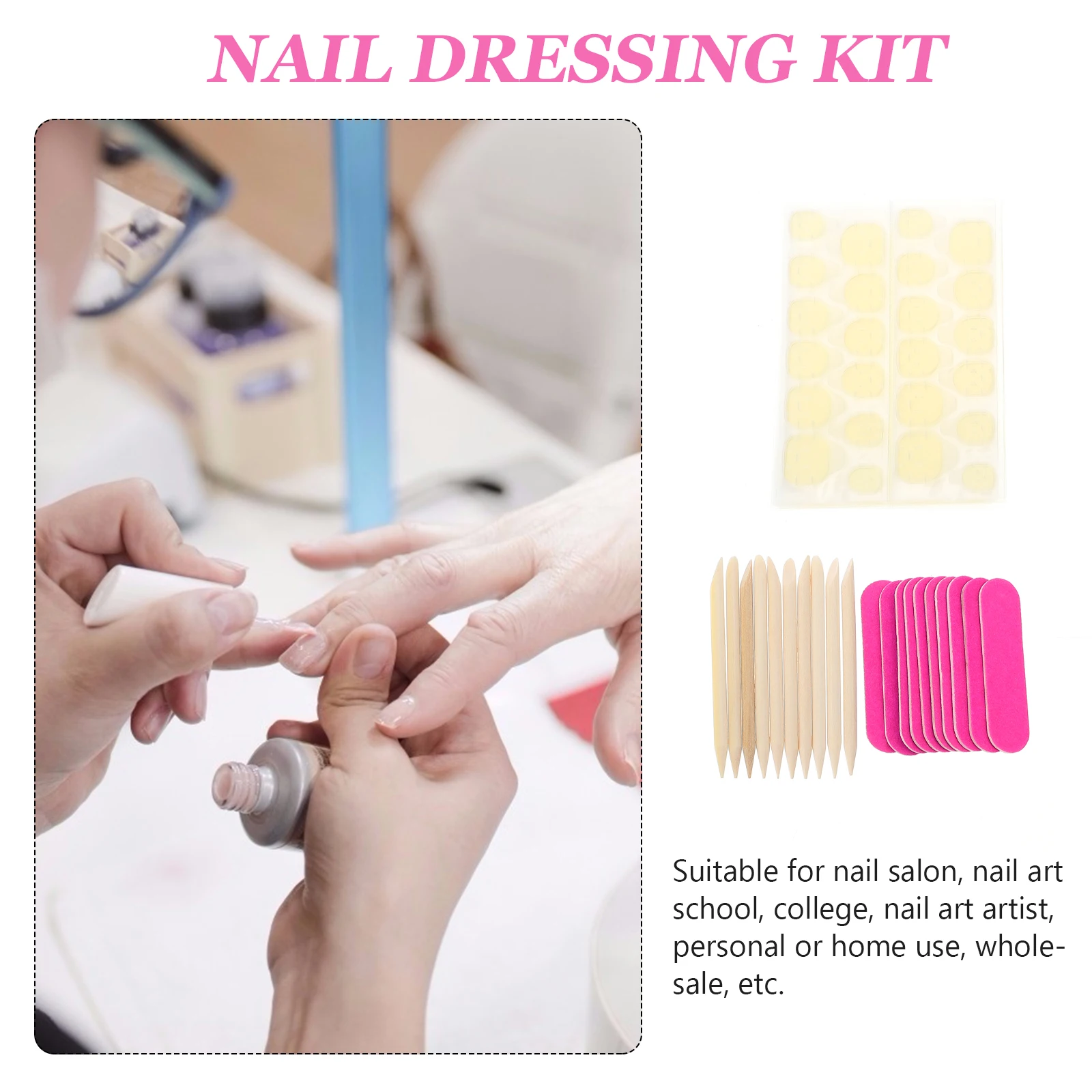 40pcs False Nails Glue Manicure Tools File Gel Tips Sticker Wood Sticks Nail Salon Home DIY Kit Nail Art Lover Gift
40pcs False Nails Glue Manicure Tools File Gel Tips Sticker Wood Sticks Nail Salon Home DIY Kit Nail Art Lover Gift