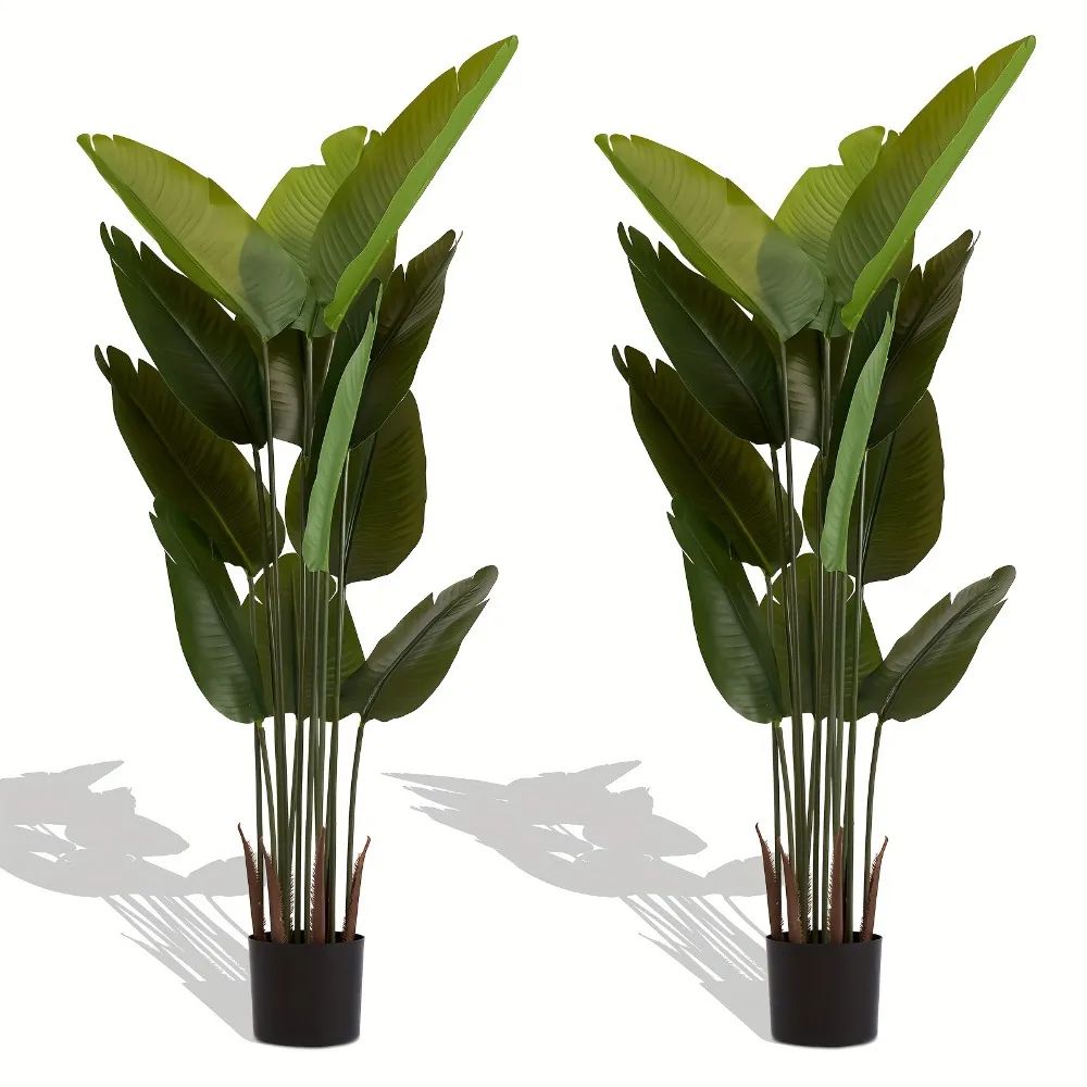 Artificial Bird Of Paradise Plant Faux-Strelitzia Tree for Indoor Outdoor Decor, Large Fake Tropical Plant In Black Pot for Home
Artificial Bird Of Paradise Plant Faux-Strelitzia Tree for Indoor Outdoor Decor, Large Fake Tropical Plant In Black Pot for Home