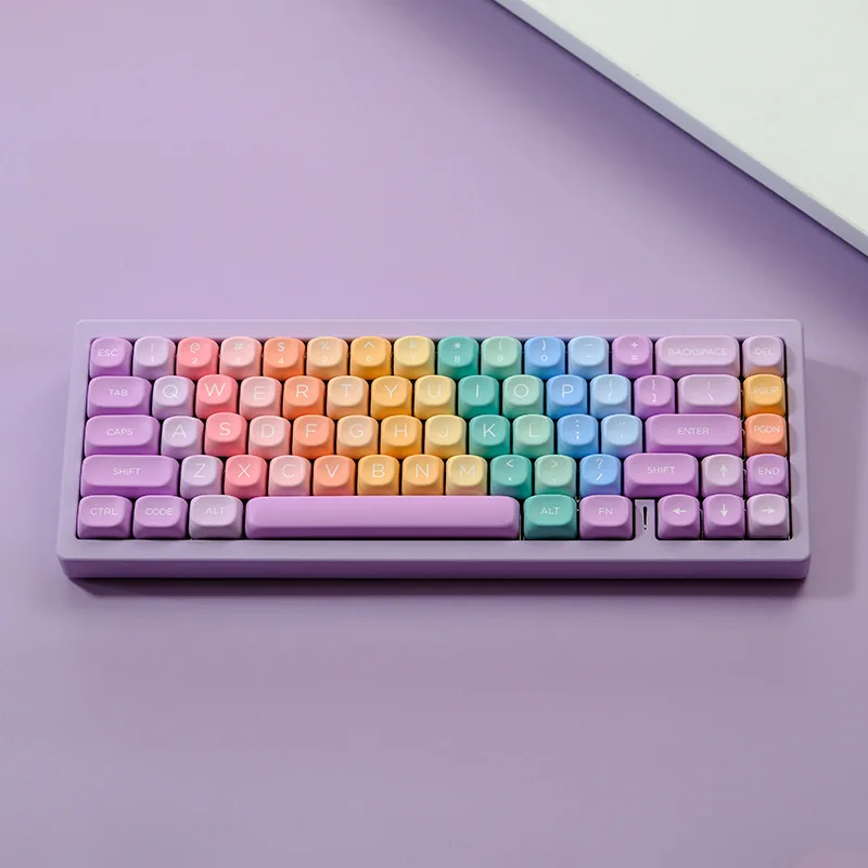 PBT 5-Side Dye-Sub Keycaps "Rainbow Candy" - XOA/Cherry Profile for All Mechanical Keyboards
PBT 5-Side Dye-Sub Keycaps "Rainbow Candy" - XOA/Cherry Profile for All Mechanical Keyboards