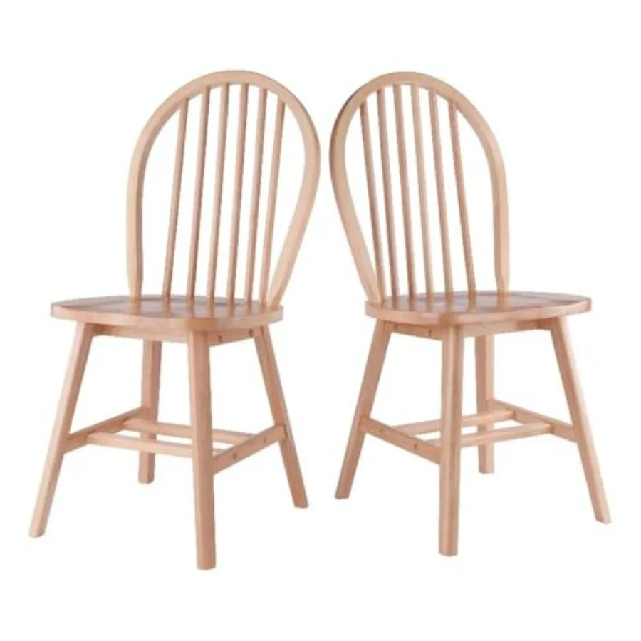 Windsor 2-Piece Chair Set Solid Wood Natural Finish
Windsor 2-Piece Chair Set Solid Wood Natural Finish