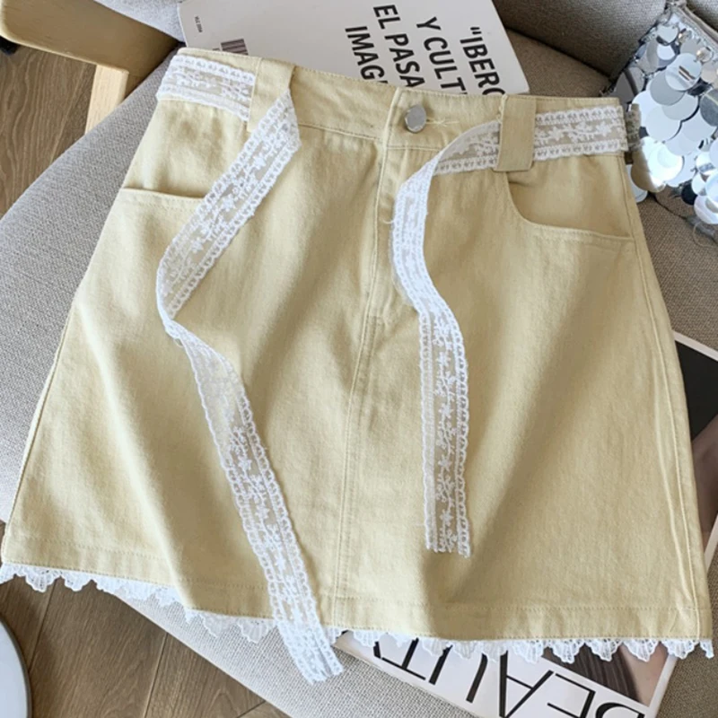 Summer Women's Short Skirts 2025 New High Waist Lace Lace-up Hip Wrap Skirt Fashion Solid Color Versatile A-line Half Dress
Summer Women's Short Skirts 2025 New High Waist Lace Lace-up Hip Wrap Skirt Fashion Solid Color Versatile A-line Half Dress