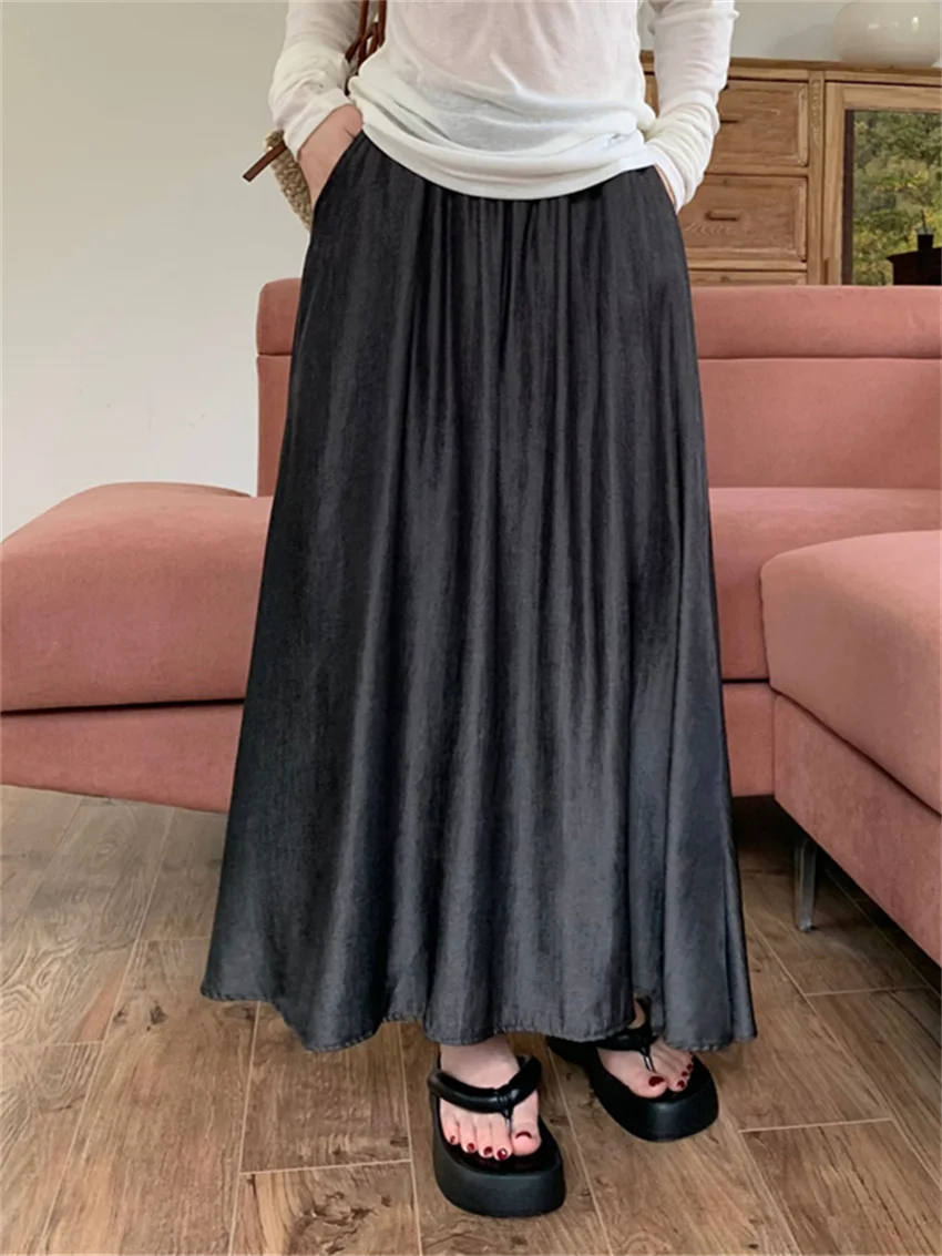 Alien Kitty Oversize Women Thin Skirts Summer Mid-Length Loose 2023 Mujer High Waist Vintage Denim New All Match Daily Casual
Alien Kitty Oversize Women Thin Skirts Summer Mid-Length Loose 2023 Mujer High Waist Vintage Denim New All Match Daily Casual
