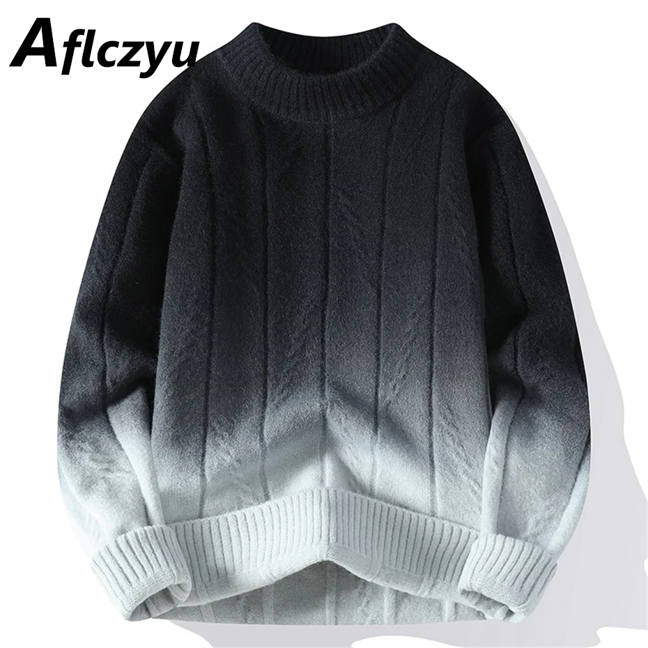 Gradient Knitted Sweater Men Autumn Winter Jumper Sweaters Fashion Casual O-neck Pullover Male
Gradient Knitted Sweater Men Autumn Winter Jumper Sweaters Fashion Casual O-neck Pullover Male