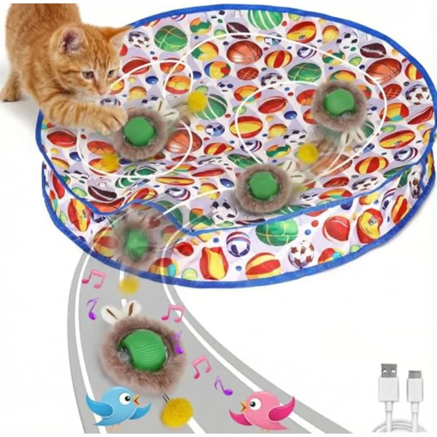 Ball Frenzy Cat Mat Interactive with Motion Sensor Rechargeable Ball with Beep LED Lights Engaging Game for Indoor Cats Reduces
Ball Frenzy Cat Mat Interactive with Motion Sensor Rechargeable Ball with Beep LED Lights Engaging Game for Indoor Cats Reduces