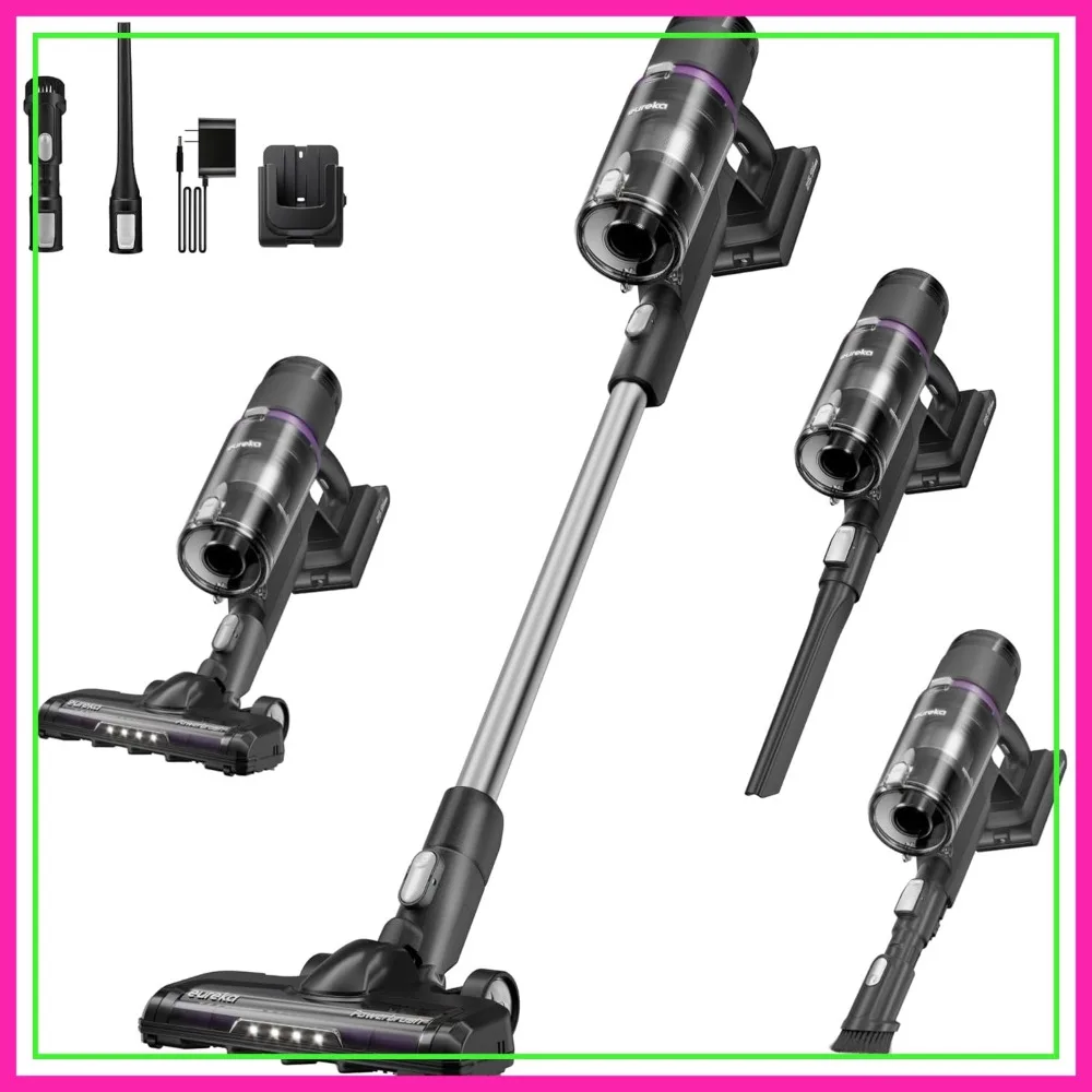 Lightweight 5.5lbs Cordless Vacuum, 50Min Runtime for Large Homes, Ideal for Pet Hair & Allergies on Hardwood & Carpet
Lightweight 5.5lbs Cordless Vacuum, 50Min Runtime for Large Homes, Ideal for Pet Hair & Allergies on Hardwood & Carpet