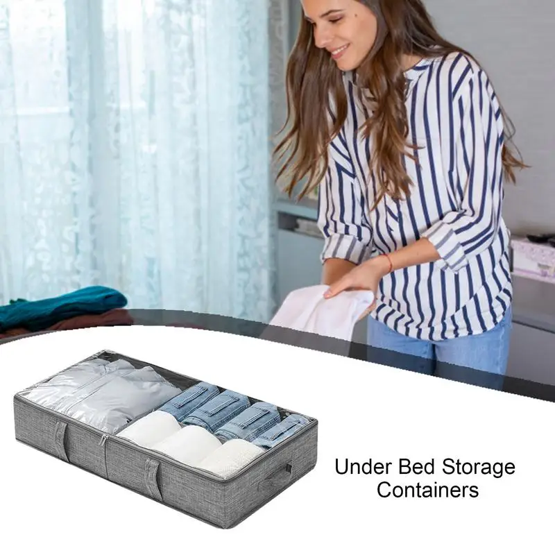 Underbed Storage Bag Clothes Blankets And Shoes Non Woven Fabric Portable Organization Storage Containers For Clothes Blankets
Underbed Storage Bag Clothes Blankets And Shoes Non Woven Fabric Portable Organization Storage Containers For Clothes Blankets
