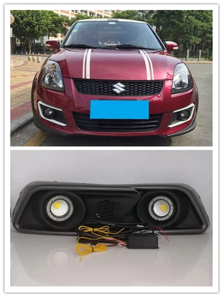 LED Fog Lights Assembly For Suzuki Swift 2013 2014 2015 Front Bumper Fog lamp Replacement Angel Eye Daylight Accessories Kits
LED Fog Lights Assembly For Suzuki Swift 2013 2014 2015 Front Bumper Fog lamp Replacement Angel Eye Daylight Accessories Kits
