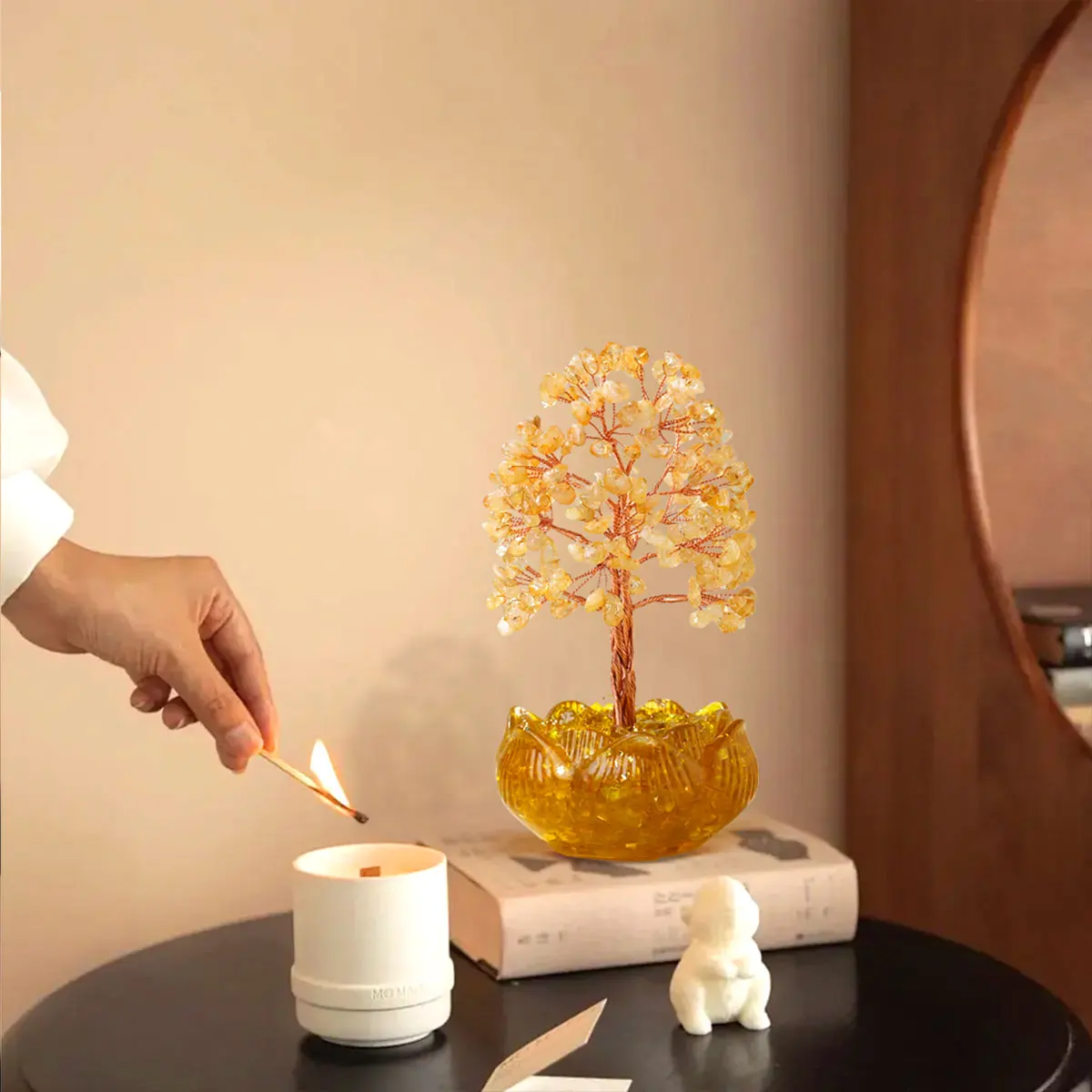 1PC Natural Crystal Tree Energy Stone Money Tree Copper Wire Wrapped Dropper Resin Lotus Bowl Base Feng Shui Trees Home Decor
1PC Natural Crystal Tree Energy Stone Money Tree Copper Wire Wrapped Dropper Resin Lotus Bowl Base Feng Shui Trees Home Decor