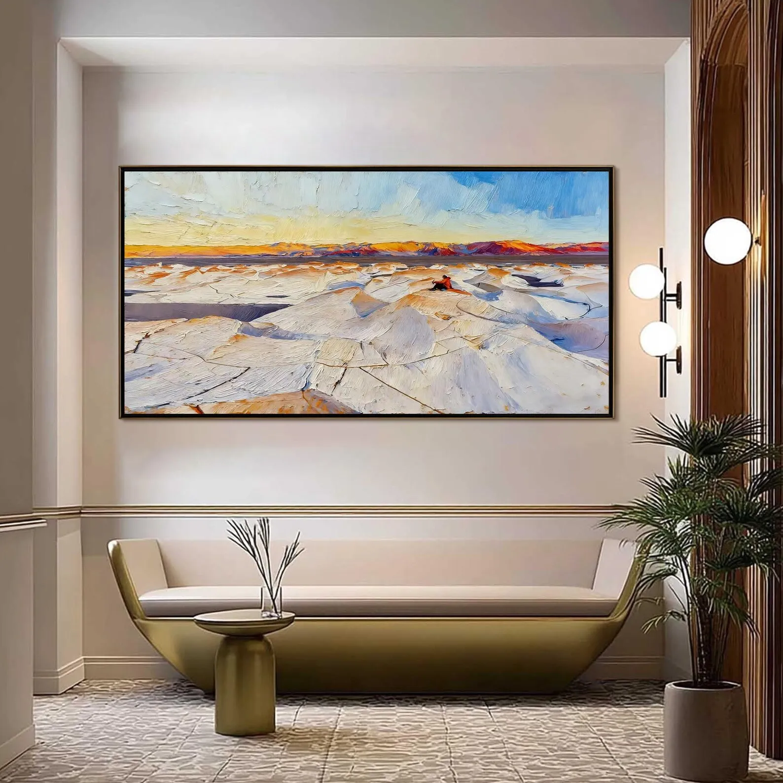 Mhemyo Textured Abstract Hand Painted Impasto Oil Painting Winter Snowscape Colorful Sky Canvas Modern Wall Art For Living Decor
Mhemyo Textured Abstract Hand Painted Impasto Oil Painting Winter Snowscape Colorful Sky Canvas Modern Wall Art For Living Decor