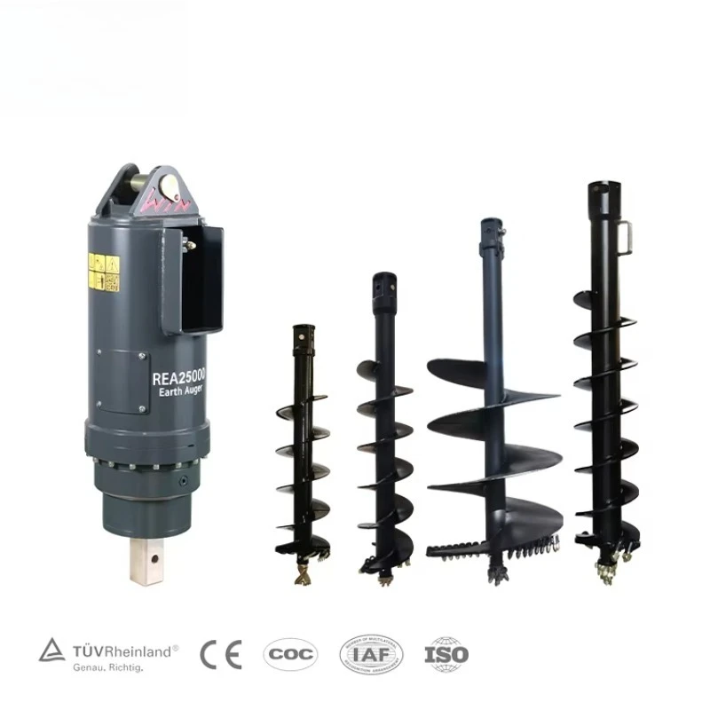 Hydraulic Earth Auger Drill Post Hole Digger Attachment for 2.5-4.5 Ton Excavators/Skid Steer Loaders
Hydraulic Earth Auger Drill Post Hole Digger Attachment for 2.5-4.5 Ton Excavators/Skid Steer Loaders